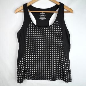 Nordic Track Black & White Workout Tank Top Large